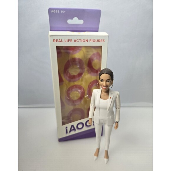 AOC Alexandria Ocasio-Cortez Real Life Action Figure Mike Leavitt FCTRY 6" NEW - Picture 1 of 13